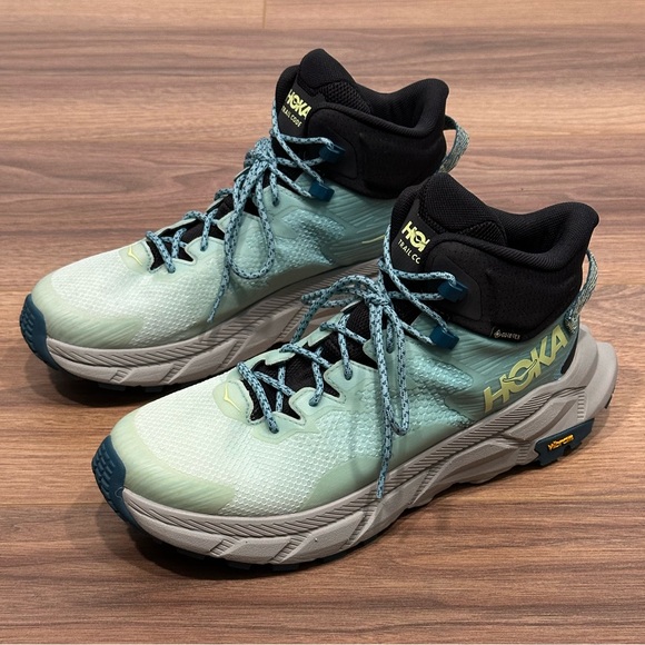 HOKA Women’s Trail Code GTX Hiking Boot in Blue Glass/Coastal Shade - Size 9.5 - Picture 2 of 13